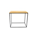 Mesa Cubo de Ferro Preta 